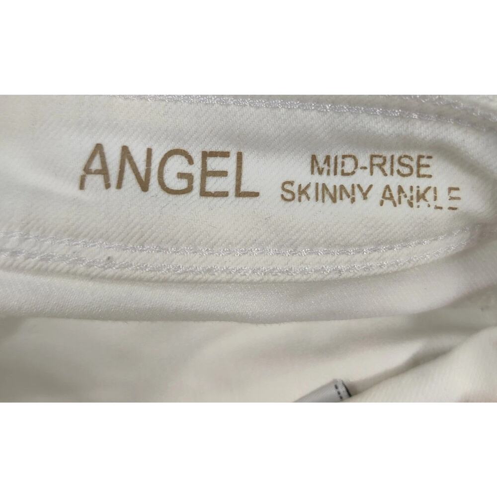 DL1961 Angel Mid Rise Skinny Ankle Jeans Women’s Size 26 White Stretch Denim - Picture 10 of 16